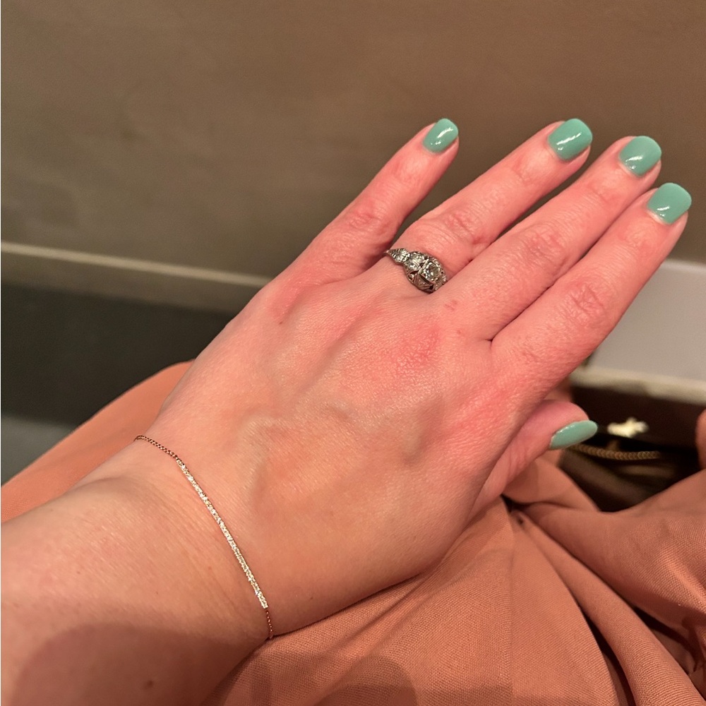 Diamond and gold bracelet